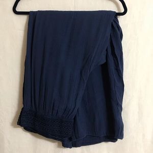 Blue Gauze Wide Leg Pants Sz. 3x